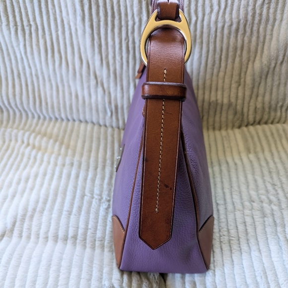 Dooney & Bourke Large Harrison Hobo Purple - Picture 4 of 16